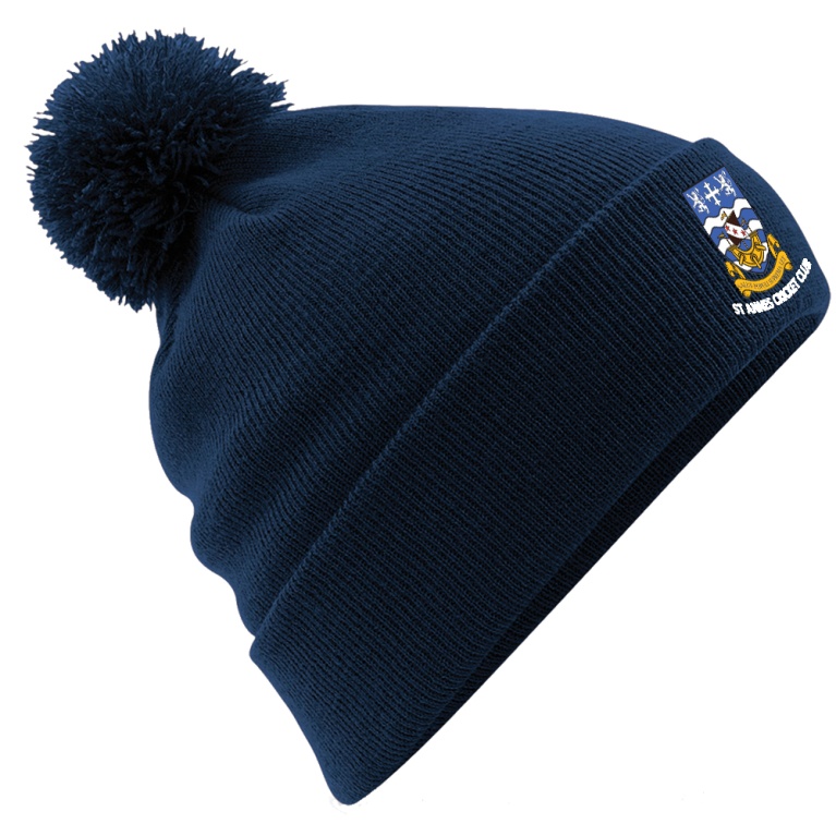 Original Pom Pom Beanie : Navy