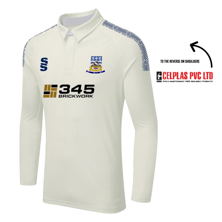 DUAL LONG SLEEVE CRICKET SHIRT (WOMENS)-Ivory